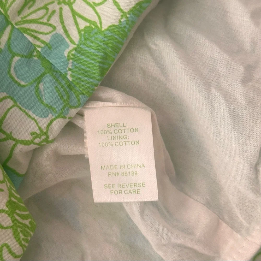Lilly Pulitzer Green, Blue and White Jungle Women’s Sundress Dress Size 0 - Picture 11 of 12